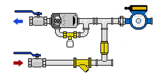 Смесительный узел для промышленной тепловой завесы 1